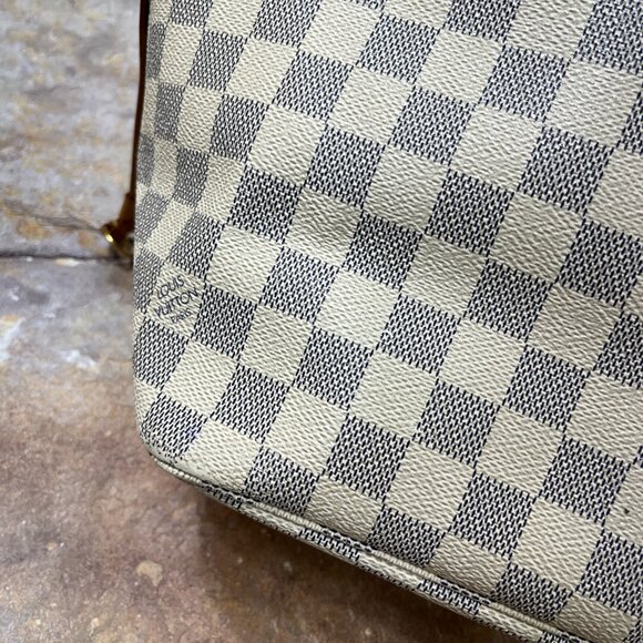 Louis Vuitton Neverfull MM Shoulder Bag Damier Azur Tote Bag w/ Dust Bag - Picture 6 of 13